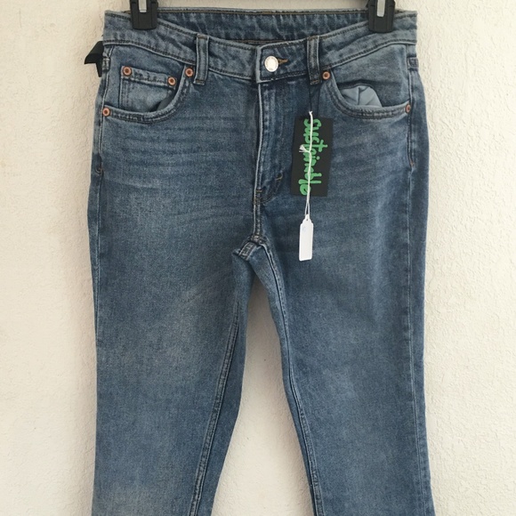 NEW Cheap Monday Revive Medium Straight Leg Jeans - Picture 3 of 5